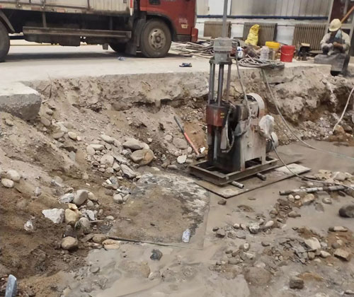 槐荫公路下沉压浆